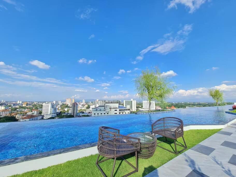 Astra Sky River High Floor,3 Bedrooms 97㎡ 山景房带浴缸 Чиангмай Экстерьер фото